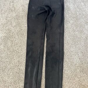 SPANX Black Leggings with Red Brand Tag